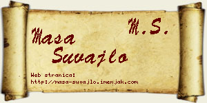 Maša Šuvajlo vizit kartica
